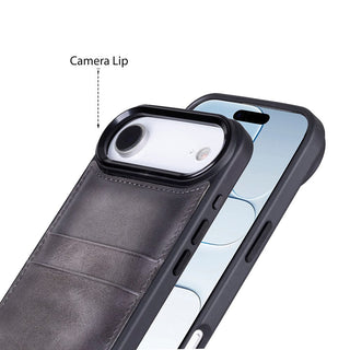Bouletta Phone Case Flex Cover Leather iPhone 17 Air Case with Card Holder Premium Koruma