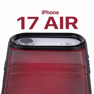 Bouletta Phone Case Flex Cover Leather iPhone 17 Air Case with Card Holder Premium Koruma