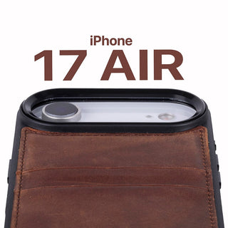 Bouletta Phone Case Flex Cover Leather iPhone 17 Air Case with Card Holder Premium Koruma