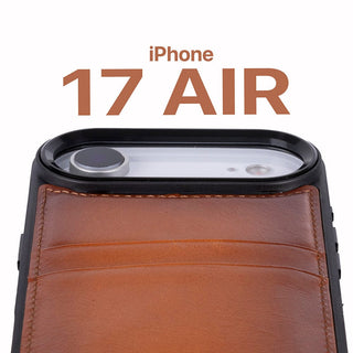 Bouletta Phone Case Flex Cover Leather iPhone 17 Air Case with Card Holder Premium Koruma