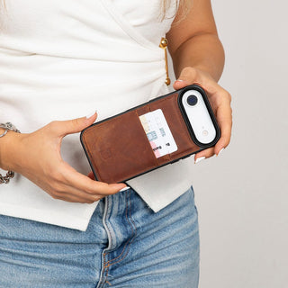 Bouletta Phone Case Flex Cover Leather iPhone 17 Air Case with Card Holder Premium Koruma