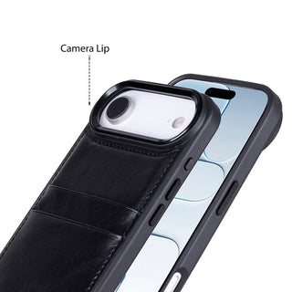 Bouletta Phone Case Flex Cover Leather iPhone 17 Air Case with Card Holder Premium Koruma