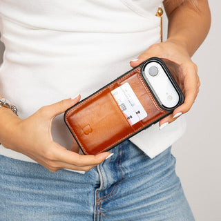 Bouletta Phone Case Flex Cover Leather iPhone 17 Air Case with Card Holder Premium Koruma