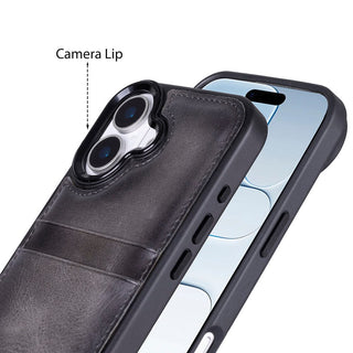 Bouletta Phone Case Flex Cover Leather iPhone 17 Case with Card Holder Premium Koruma