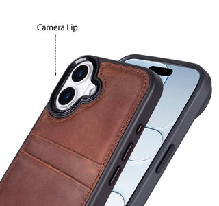 Bouletta Phone Case Flex Cover Leather iPhone 17 Case with Card Holder Premium Koruma