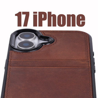 Bouletta Phone Case Flex Cover Leather iPhone 17 Case with Card Holder Premium Koruma