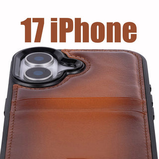 Bouletta Phone Case Flex Cover Leather iPhone 17 Case with Card Holder Premium Koruma