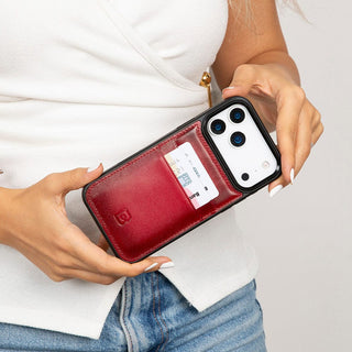 Bouletta Phone Case Flex Cover Leather iPhone 17 Pro Case with Card Holder Premium Koruma