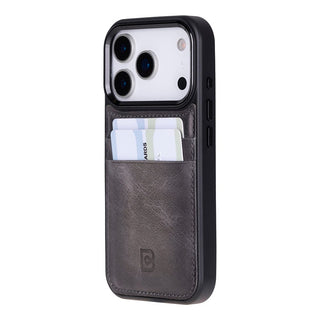 Bouletta Phone Case Flex Cover Leather iPhone 17 Pro Case with Card Holder Premium Koruma