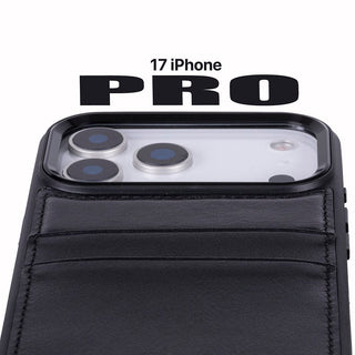 Bouletta Phone Case Flex Cover Leather iPhone 17 Pro Case with Card Holder Premium Koruma