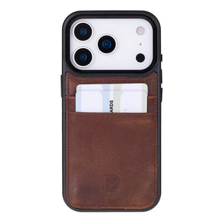 Bouletta Phone Case Flex Cover Leather iPhone 17 Pro Case with Card Holder Premium Koruma