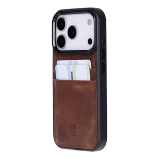 Bouletta Phone Case Flex Cover Leather iPhone 17 Pro Case with Card Holder Premium Koruma