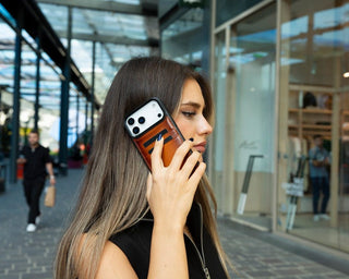 Bouletta Phone Case Flex Cover Leather iPhone 17 Pro Case with Card Holder Premium Koruma