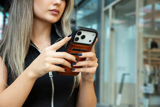 Bouletta Phone Case Flex Cover Leather iPhone 17 Pro Case with Card Holder Premium Koruma