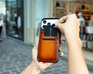 Bouletta Phone Case Flex Cover Leather iPhone 17 Pro Case with Card Holder Premium Koruma