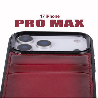 Bouletta Phone Case Flex Cover Leather iPhone 17 Pro Max Case with Card Holder Premium Koruma