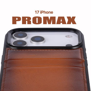 Bouletta Phone Case Flex Cover Leather iPhone 17 Pro Max Case with Card Holder Premium Koruma