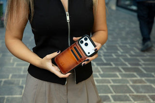 Bouletta Phone Case Flex Cover Leather iPhone 17 Pro Max Case with Card Holder Premium Koruma