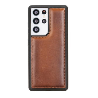 Bouletta Phone Case Tan Flex Cover Samsung Galaxy S21 Leather Case Premium Koruma