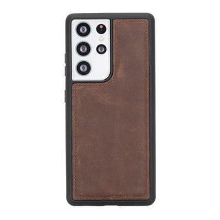 Bouletta Phone Case Saddle Brown Flex Cover Samsung Galaxy S21 Plus Leather Case Premium Koruma