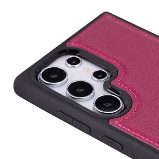 Bouletta Phone Case Rosewood Flex Cover Samsung Galaxy S24 Ultra Leather Case Premium Koruma