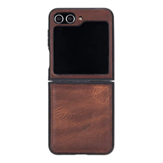 Bouletta Phone Case Saddle Brown Flex Cover Samsung Z Flip 5 Leather Case Premium Koruma