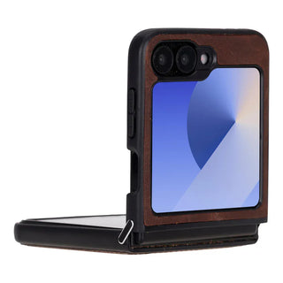 Bouletta Phone Case Flex Cover Samsung Z Flip 6 Leather Case Premium Koruma