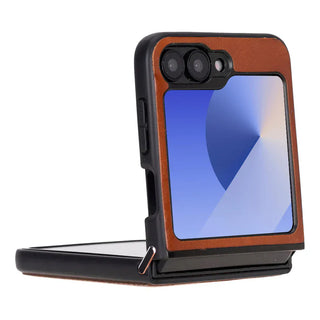 Bouletta Phone Case Flex Cover Samsung Z Flip 6 Leather Case Premium Koruma