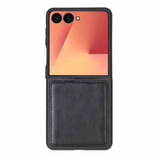Bouletta Phone Case Black Flex Cover Samsung Z Flip 7 Leather Case Premium Koruma