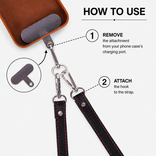 Bouletta Cell Phone Crossbody Bag FlexGo PU Leather Phone Strap & Wallet Set – Clip-On Flex Premium Koruma