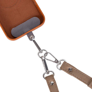 Bouletta Cell Phone Crossbody Bag FlexGo PU Leather Phone Strap & Wallet Set – Clip-On Flex Premium Koruma