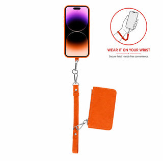 Bouletta Cell Phone Crossbody Bag FlexGo PU Leather Phone Strap & Wallet Set – Clip-On Flex Premium Koruma