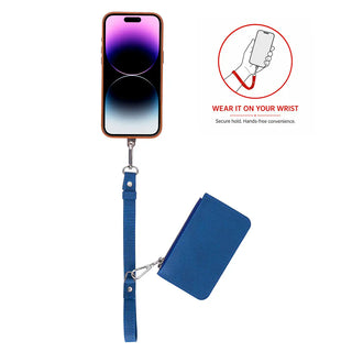 Bouletta Cell Phone Crossbody Bag FlexGo PU Leather Phone Strap & Wallet Set – Clip-On Flex Premium Koruma