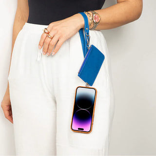 Bouletta Cell Phone Crossbody Bag FlexGo PU Leather Phone Strap & Wallet Set – Clip-On Flex Premium Koruma