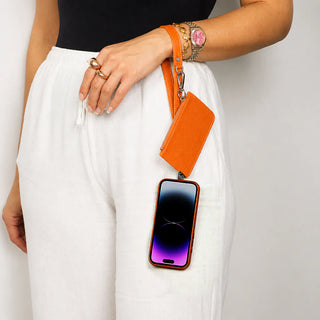 Bouletta Cell Phone Crossbody Bag FlexGo PU Leather Phone Strap & Wallet Set – Clip-On Flex Premium Koruma