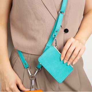 Bouletta Cell Phone Crossbody Bag FlexGo PU Leather Phone Strap & Wallet Set – Clip-On Flex Premium Koruma