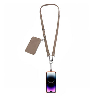 Bouletta Cell Phone Crossbody Bag FlexGo PU Leather Phone Strap & Wallet Set – Clip-On Flex Premium Koruma