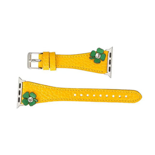 Bouletta Watch Band Flower Slim Leather Apple Watch Band Premium Koruma