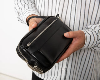 Bouletta Men Wallet Black Forge Leather Handbag Premium Koruma