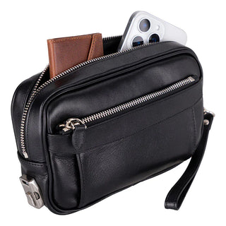 Bouletta Men Wallet Black Forge Leather Handbag Premium Koruma