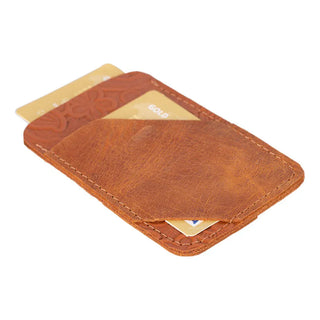 Bouletta Card Holder Saddle Brown Forli Leather Card Holder Premium Koruma