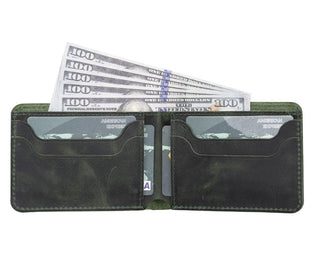 Bouletta Men Wallet Forest Green Franco Leather Wallet Premium Koruma