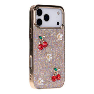 Bouletta Phone Case Pink Freya Crystal Cherry Case for iPhone 17 Pro Max Premium Koruma