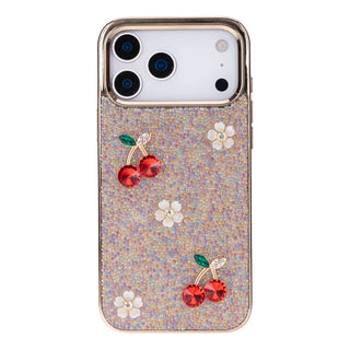 Bouletta Phone Case Pink Freya Crystal Cherry Case for iPhone 17 Pro Max Premium Koruma