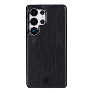 Bouletta Deri Galaxy S25 Ultra Kılıfı Siyah Galaxy S25 Ultra Uyumlu Hakiki Deri Arka Kapak Premium Koruma