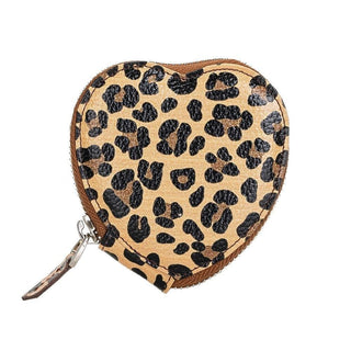 Bouletta AirPods Case Leopard Tan Heart AirPods 1 / 2 Genuine Leather Case Premium Koruma