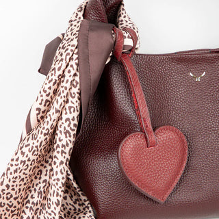 Bouletta charm Heart Leather Bag Charm Premium Koruma