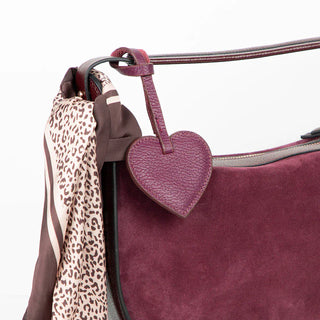 Bouletta charm Heart Leather Bag Charm Premium Koruma