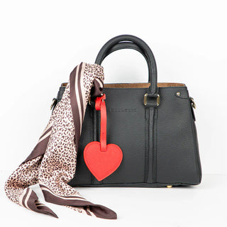 Bouletta charm Heart Leather Bag Charm Premium Koruma