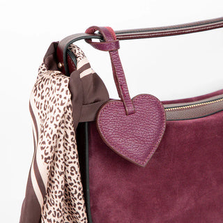 Bouletta charm Heart Leather Bag Charm Premium Koruma